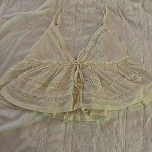 urban outfitters babydoll crop top